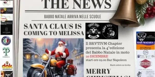 A Torre Melissa Babbo Natale arriva in moto per la IV edizione del 'Shotgun Brvtivm' images A Torre Melissa Babbo Natale arriva in moto per la IV edizione del 'Shotgun Brvtivm'