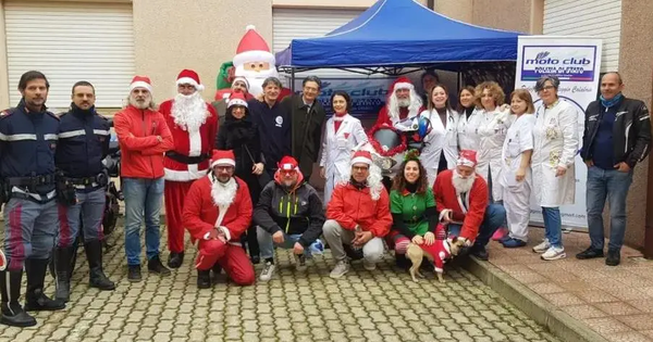 images Reggio, Babbo Natale in moto: solidarietà ai piccoli pazienti oncologici dell’Ospedale Morelli