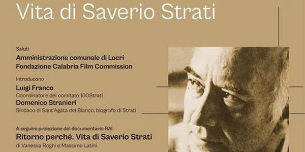 images A Locri il centenario di Saverio Strati con la proiezione del documentario RAI "Ritorno perché"