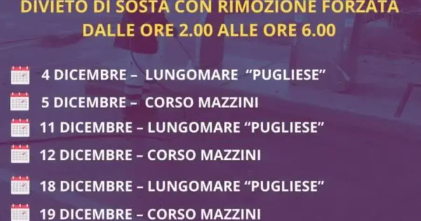 images Stanotte divieto di sosta su Corso Mazzini per consentire il lavaggio delle strade: il calendario degli interventi&nbsp;