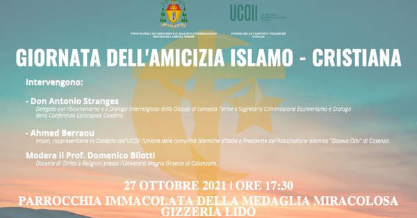 Lamezia Terme. Domani la Diocesi festeggia la giornata dell'amicizia islamo-cristiana images Lamezia Terme. Domani la Diocesi festeggia la giornata dell'amicizia islamo-cristiana