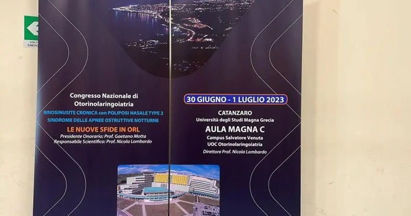 Catanzaro, al via il Congresso Otorinolaringoiatria Rinosinusite cronica con poliposi nasale e Apnee notturne images Catanzaro, al via il Congresso Otorinolaringoiatria Rinosinusite cronica con poliposi nasale e Apnee notturne