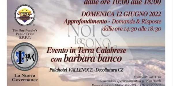 images "Noi è io sono la Nazione": l'11 e 12 giugno Barbara Banco ospite a Decollatura
