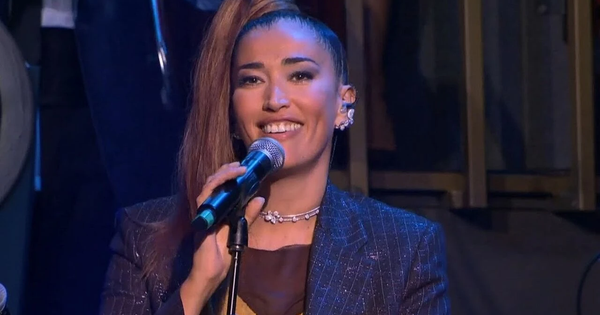 images Nina Zilli a Catanzaro per girare lo spot del Capodanno Rai