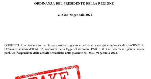 "Scuole chiuse in Calabria": nelle chat impazza la notizia ma è una fake news images "Scuole chiuse in Calabria": nelle chat impazza la notizia ma è una fake news