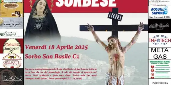 images Dopo 10 anni a Sorbo San Basile torna il tradizionale "Venerdì Santo" 