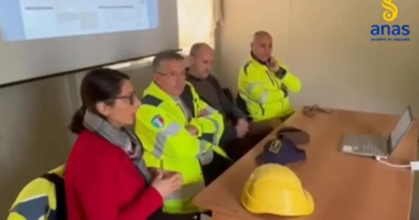 images Trasversale delle Serre, gli Ingegneri di Vibo in visita al cantiere del lotto "Superamento del colle Scornari"