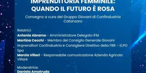 images I Giovani imprenditori di Confindustria Catanzaro presentano “Imprenditoria femminile: quando il futuro è rosa”