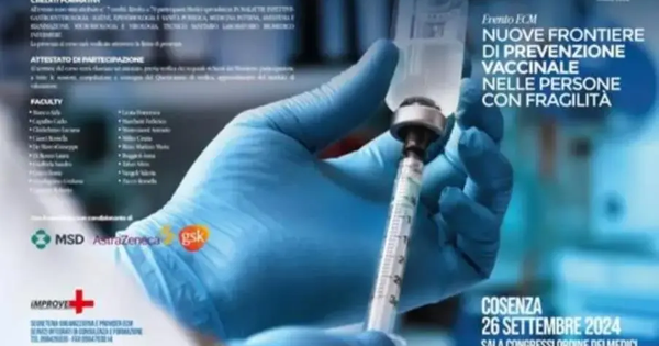 images “Nuove frontiere di prevenzione vaccinale nelle persone con fragilità”: se ne parla domani a Cosenza