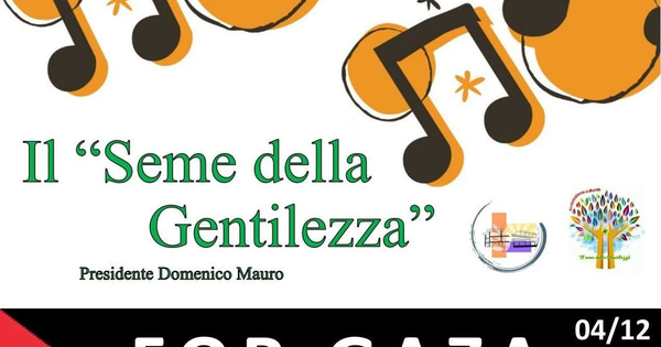 images Catanzaro, "Il Seme della Gentilezza" promuove “For Gaza”: concerto di beneficenza per sostenere  Medici Senza Frontiere 
