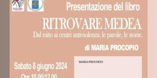 images Libri, sabato 8 giugno a Reggio la presentazione di "Ritrovare Medea dal mito ai centri antiviolenza"
