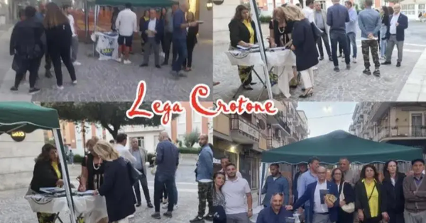 Solidarietà a Matteo Salvini, grande partecipazione ai gazebo di Crotone images Solidarietà a Matteo Salvini, grande partecipazione ai gazebo di Crotone