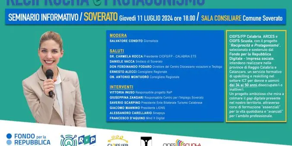 images Competenze digitali, al via il Progetto “Reciprocità e Protagonismo”: l’iniziativa a Soverato 