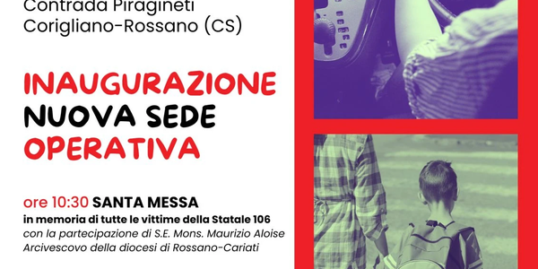 images "Basta vittime sulla Ss 106" inaugura la propria sede operativa a Corigliano Rossano 